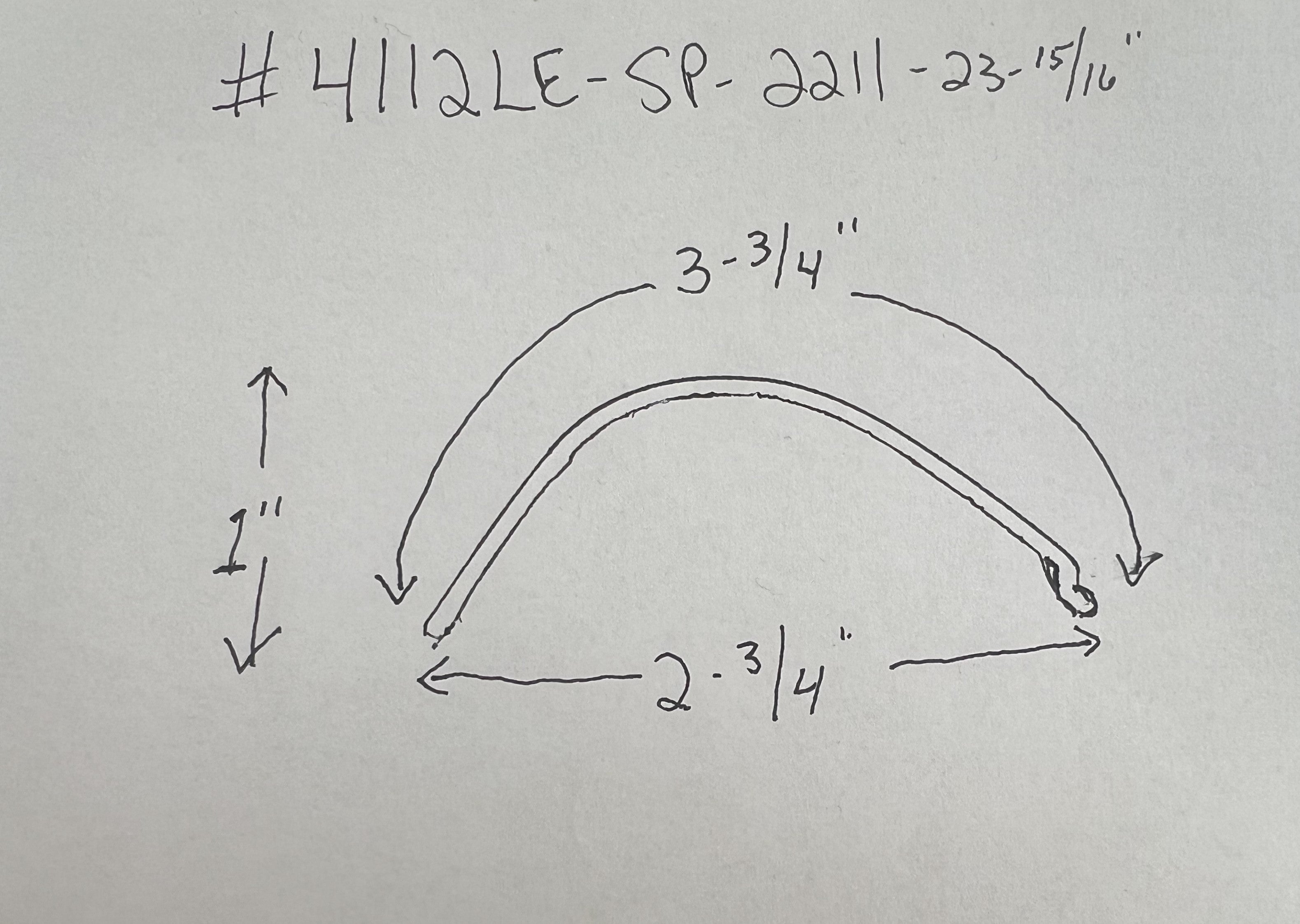 L Shaped White Acrylic Lens-23-15/16" Long - 1800ceiling