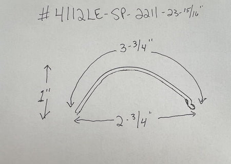 L Shaped White Acrylic Lens-23-15/16" Long - 1800ceiling