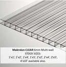 Makrolon, Clear Twin Wall, Elevator Lens, Fire Rated, Stock Sizes - 1800ceiling