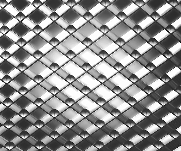 P5 Chrome Egg Crate 3/4" cell - 1800ceiling