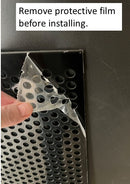 2'x4' Black Plastic Perforated tile, .5in. Perforations - 1800ceiling