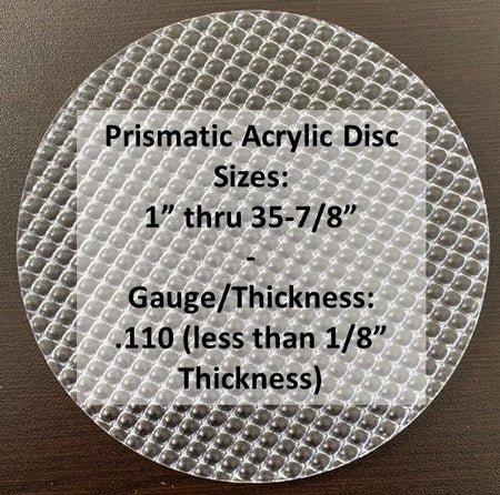 Prismatic Acrylic Disc, Custom Sizes - 1800ceiling