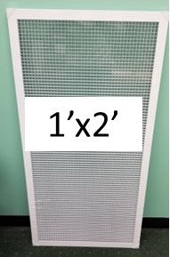 White Framed Aluminum Egg Crate Grilles for Lay-In Ceiling Grid Systems - 1800ceiling