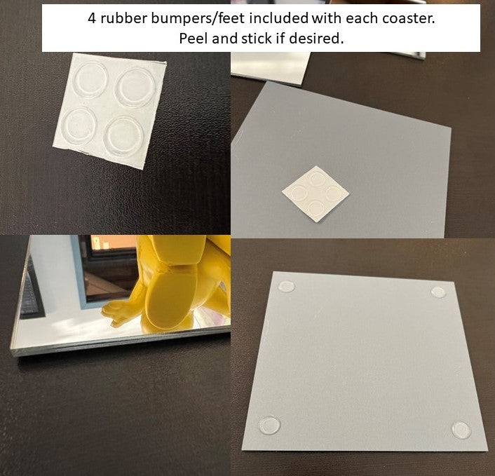 Mirror Coasters, Mosaic Tiles-Pack of 4 - 1800ceiling