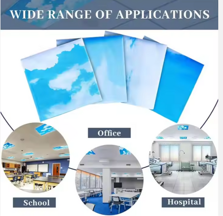 Fluorescent Light Covers-Magnetic/Fabric,2'x4' - 1800ceiling