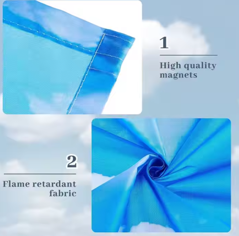 Fluorescent Light Covers-Magnetic/Fabric,2'x4' - 1800ceiling