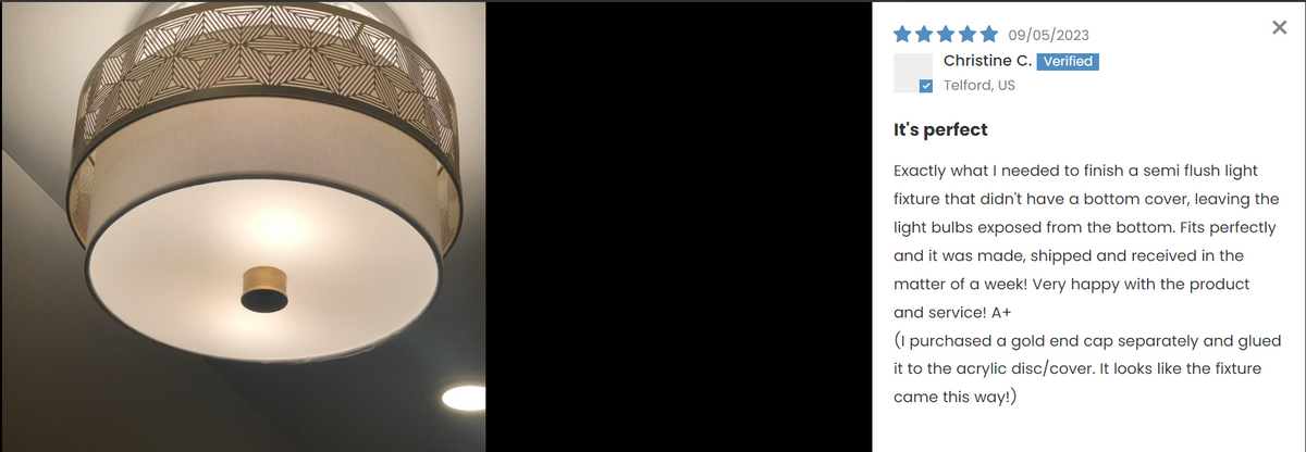 LED Muting White Acrylic Disc, .073" gauge - 1800ceiling