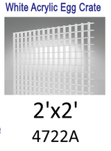 White Acrylic Egg Crate Light Lens-5/16" Thick