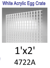 White Acrylic Egg Crate Light Lens-5/16" Thick