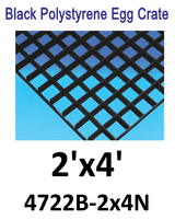 Black Polystyrene Egg Crate Louvers