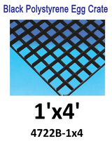 Black Polystyrene Egg Crate Louvers