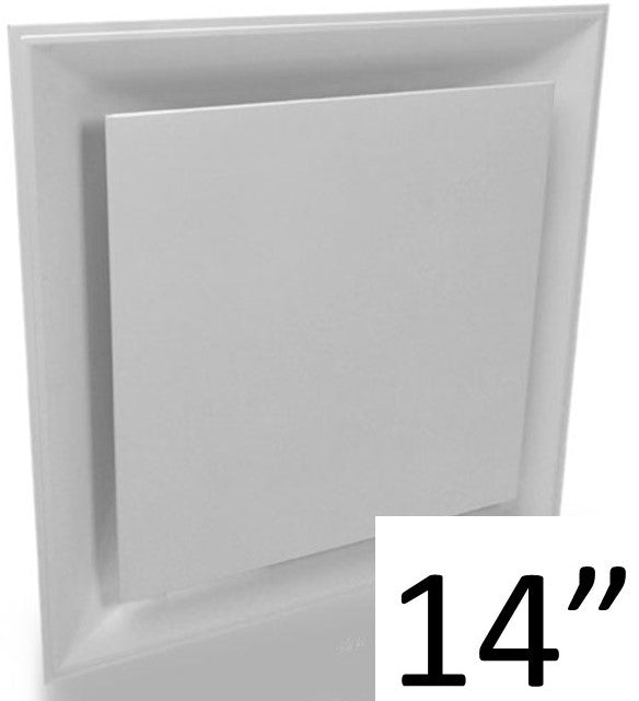 Stratus White Plastic PLAQUE Style 2'x2' Air Diffuser