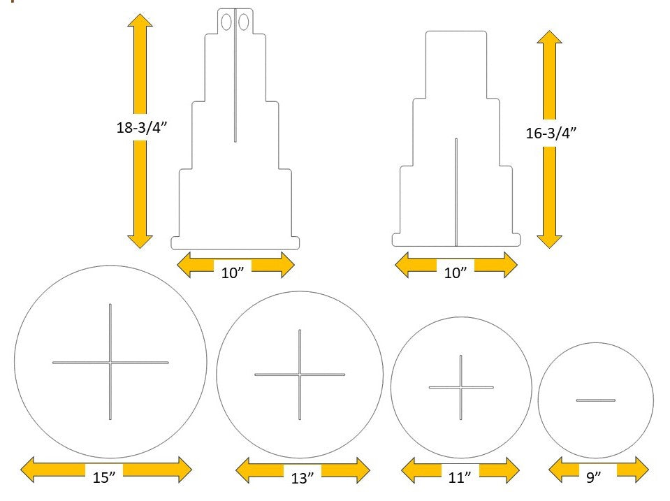 Cupcake 4 Tier Display - 1800ceiling