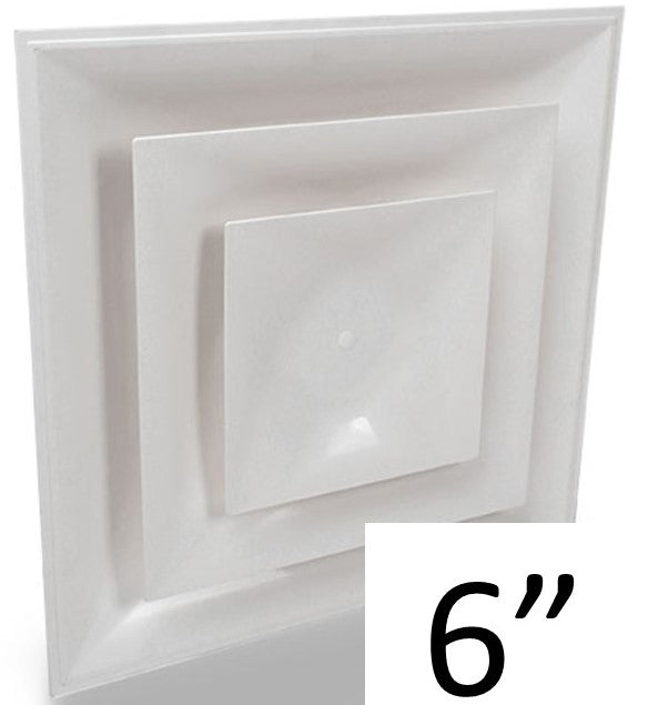 Stratus White Plastic 2'x2' CONE Air Diffusers - 1800ceiling