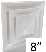 Stratus White Plastic 2'x2' CONE Air Diffusers - 1800ceiling