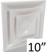 Stratus White Plastic 2'x2' CONE Air Diffusers - 1800ceiling