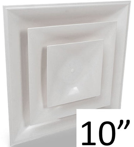 Stratus White Plastic 2'x2' CONE Air Diffusers - 1800ceiling