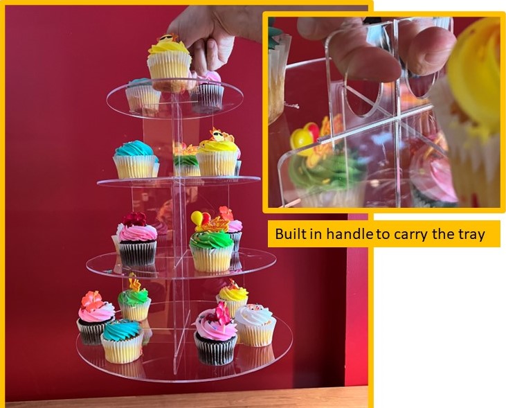 Cupcake 4 Tier Display - 1800ceiling