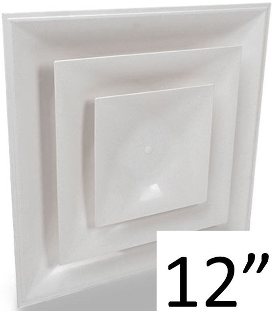 Stratus White Plastic 2'x2' CONE Air Diffusers