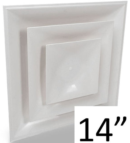 Stratus White Plastic 2'x2' CONE Air Diffusers - 1800ceiling