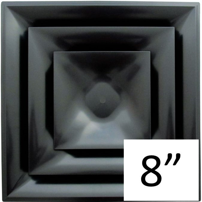 Stratus Black Plastic CONE Style 2'x2' Air Diffuser