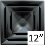 Stratus Black Plastic CONE Style 2'x2' Air Diffuser - 1800ceiling