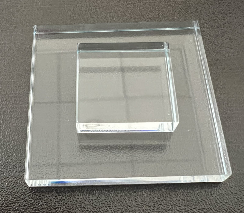 BULK PACKED - Clear Acrylic Squares .118" & .220" Thick - 1800ceiling