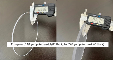 BULK PACKED - Clear Acrylic Squares .118" & .220" Thick - 1800ceiling