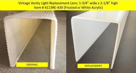 Vintage Vanity Replacement Lens: 1.75in. wide x 2.125in. high (#430) - 1800ceiling