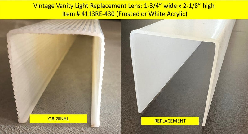 Vintage Vanity Replacement Lens: 1.75in. wide x 2.125in. high (