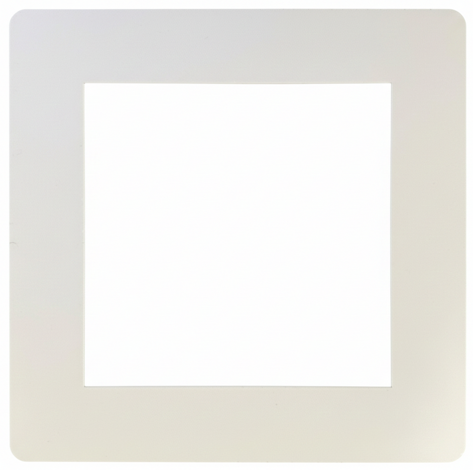 White Custom Square Goof Plates .080 gauge white acrylic