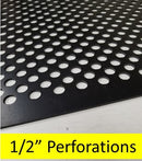 2'x4' Black Plastic Perforated tile, .5in. Perforations - 1800ceiling