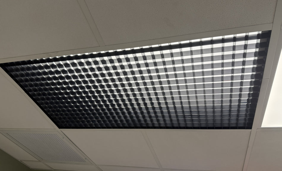 Black Parabolic Louvers-1.5" x 1.5" Cells