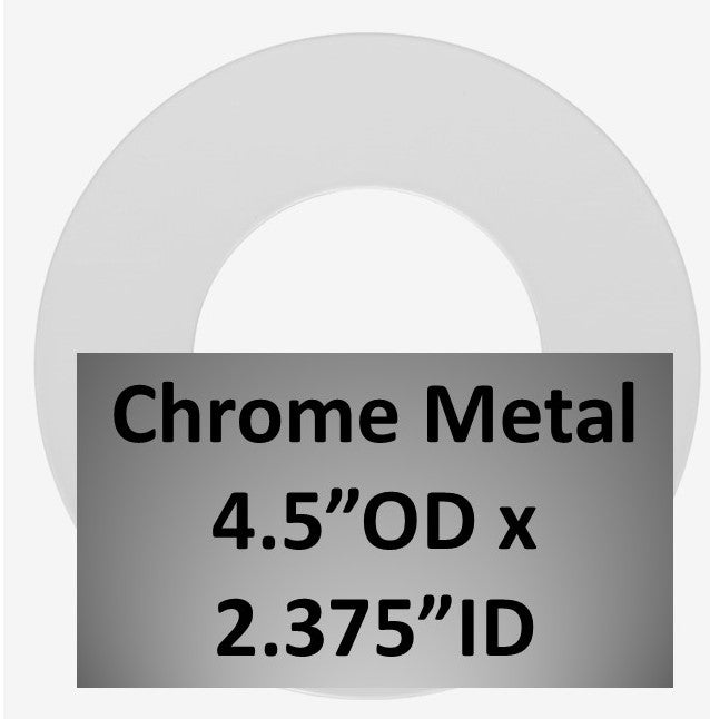 Goof Ring, Chrome Metal, 2.375in ID x 4.5in OD – 1800ceiling