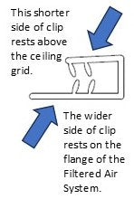 Ceiling Mounting Clips for 4876 & 4877-Package of 8