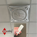 2'x 2' Ceiling Tile Fan/LED Light with Remote - 1800ceiling