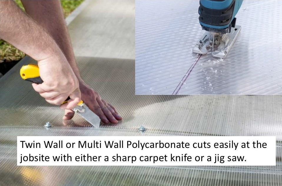 Makrolon, Clear Twin Wall, Elevator Lens, Fire Rated, Stock Sizes - 1800ceiling