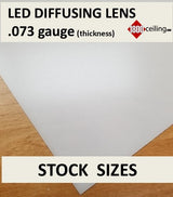 LED Muting Matte White Acrylic Lens-Stock Sizes-.073g - 1800ceiling
