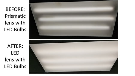 LED Muting Matte White Acrylic Lens-Stock Sizes-.073g - 1800ceiling