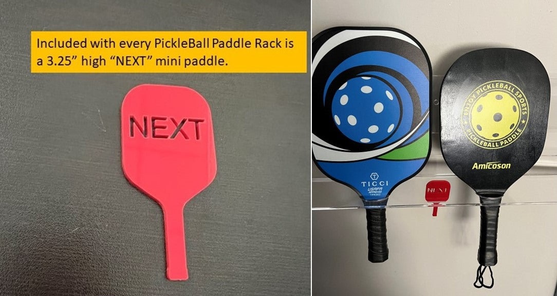 PickleBall Paddle Rack - 1800ceiling