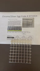 Chrome Silver Egg Crate Louvers, 1/2" cell