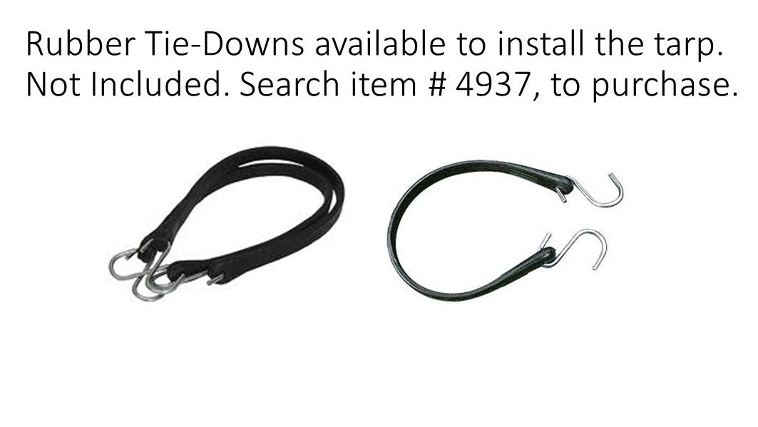 Black Vinyl Heavy Duty Roof Leak Tarp - 1800ceiling