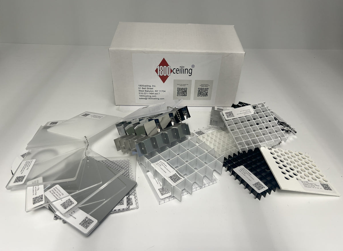 Sample Pack Light Lenses and Louvers - 1800ceiling