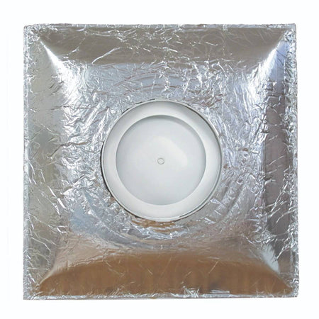 Stratus White Plastic Cone Style Diffuser with R6 insulation tent - 1800ceiling