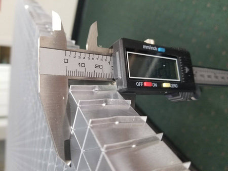 1" Thick Mill Finish Aluminum Egg Crate with 1/2" x 1/2" cells(#4763) - 1800ceiling