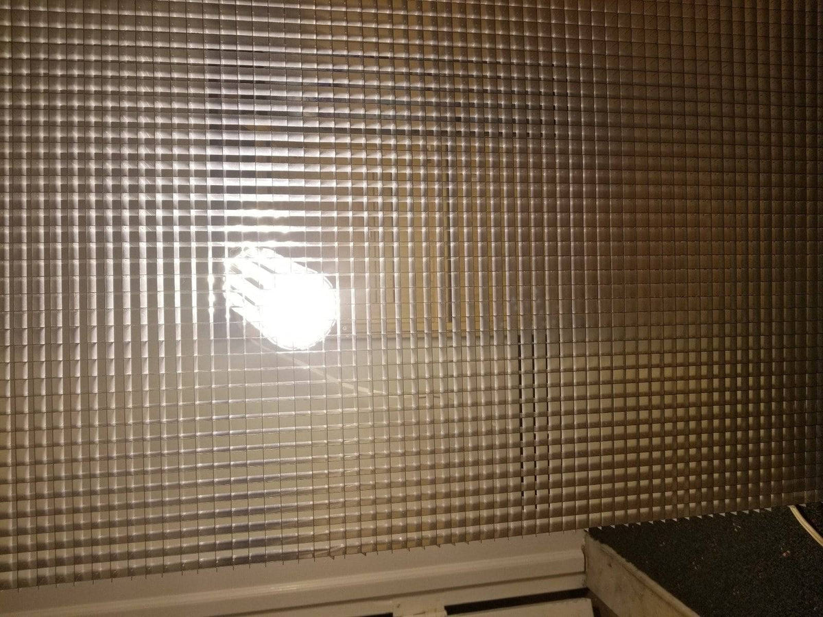 1" Thick Mill Finish Aluminum Egg Crate with 1/2" x 1/2" cells(#4763) - 1800ceiling