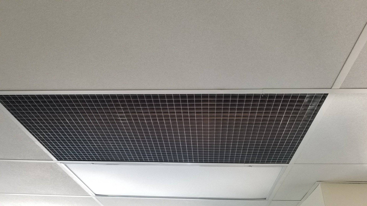 1" x 1" Mill Finish Aluminum Egg Crate, 1" Thick, (#4761MF) - 1800ceiling