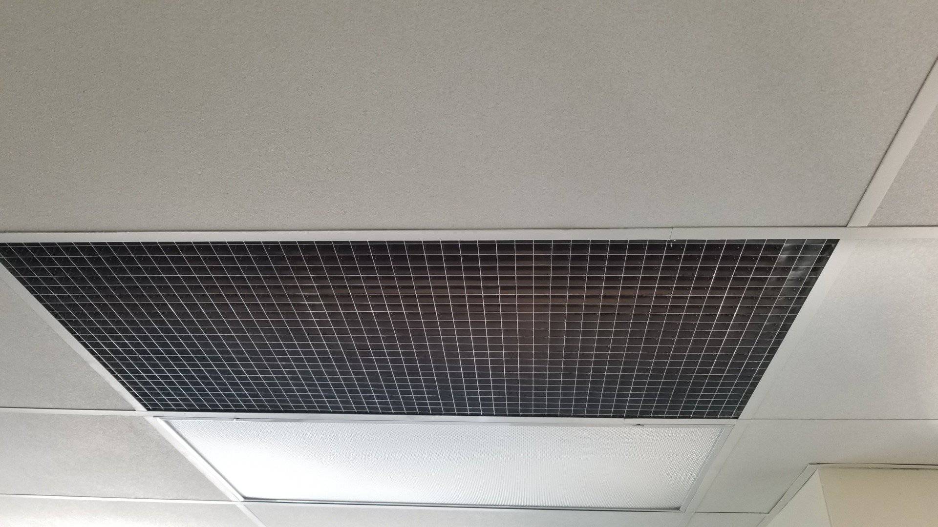 1" x 1" Mill Finish Aluminum Egg Crate, 1" Thick, (#4761MF) - 1800ceiling