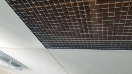 1" x 1" Mill Finish Aluminum Egg Crate, 1" Thick, (#4761MF) - 1800ceiling