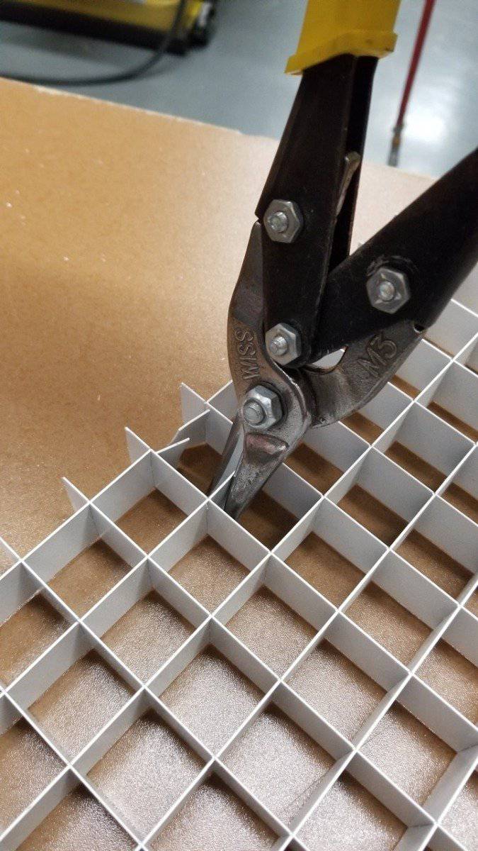 1" x 1" Mill Finish Aluminum Egg Crate, 1" Thick, (#4761MF) - 1800ceiling